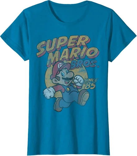 Vista 62 de Super Mario Bros. Desde '85 Camiseta Vintage con Póster' Negro
