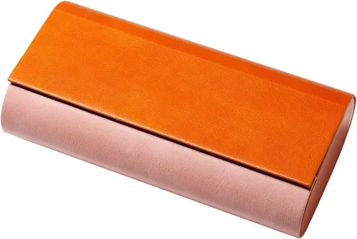 Vista 5 de Estuche doble para gafas, carcasa rígida 2 en 1 de almacenamiento para gafas de sol y gafas, funda delgada con cierre magnético