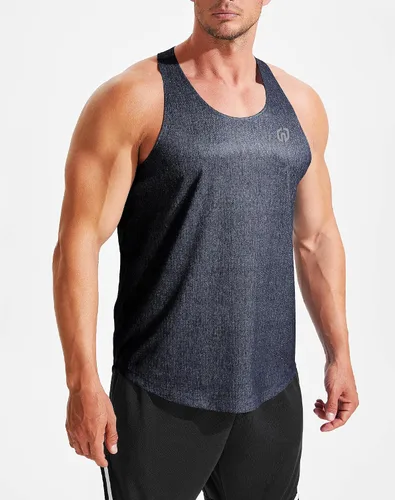 Vista 50 de NELEUS Camiseta sin mangas para hombre para entrenamiento, correr, gimnasio, atlética