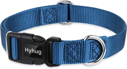 Vista 8 de Hyhug Pets - Collar clásico para perros de la colección regular de color sólido (S, negro)