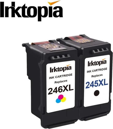 Vista 9 de Cartucho de tinta remanufacturado para Canon PG 245XL & CL 246XL con indicador de nivel de tinta utilizado en impresoras PIXMA iP2820 MG2420 MG2520