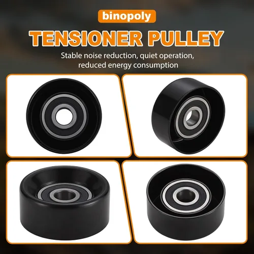 Vista 5 de binopoly 36227 Tensor de correa y polea tensora para Buick Rainier Chevy Trailblazer Chrysler Pacifica GMC Envoy #89059 89811 24576968 4861643AB