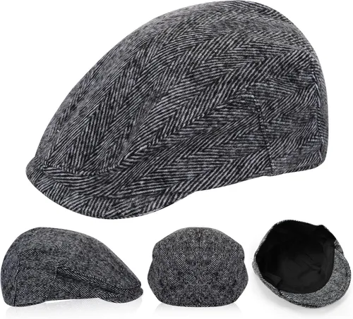 Vista 4 de Boyiee Disfraz de detective de 8 piezas para adulto, disfraz de hombre de 100 días de escuela, juego de accesorios para hombre de los años 20