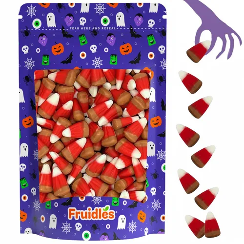 Vista 12 de Fruidles Golosinas de maíz de caramelo de Halloween, aperitivos divertidos y festivos (1 libra, zapateros de moras)