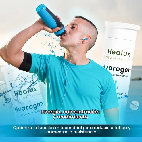 Vista 7 de Tabletas de agua de hidrógeno de 12 PPM – Tabletas moleculares de H₂ con magnesio H2 TAB Soporte antioxidante para energía, salud celular