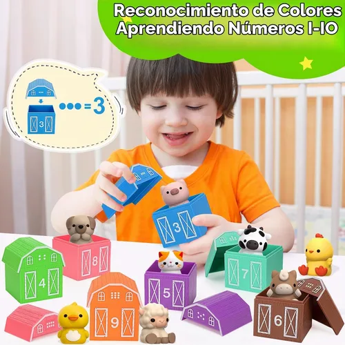 Vista 2 de KMUYSL Juguetes Montessori para niños pequeños, juguetes Montessori