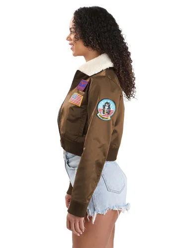 Vista 4 de Disfraz de Chaqueta Bomber para Mujer de Top Gun Multicolor