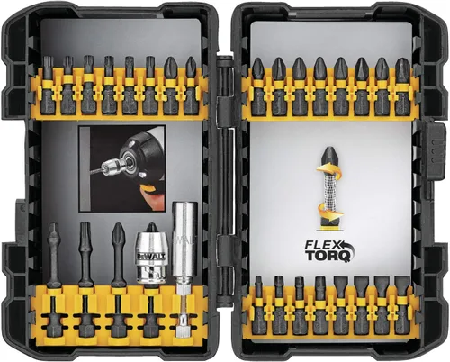 Vista 7 de DEWALT Kit de taladro inalámbrico de 20 V MAX* con destornillador/brocas, 100 piezas (DCD771C2 y DWA2FTS100)