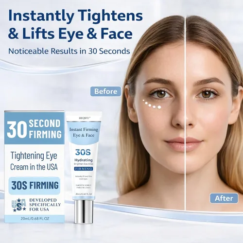 Vista 2 de 30S - Crema de ojos y crema facial reafirmante instantánea, suaviza las arrugas, reduce las bolsas de ojos hinchadas y líneas finas, suero facial