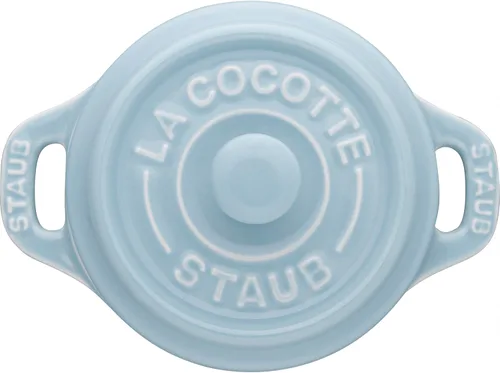 Vista 7 de STAUB - Juego de cocotte redondo de cerámica de 6 piezas, colores pastel macarrón