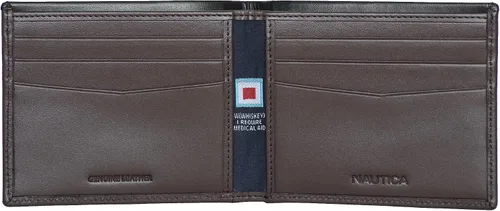 Vista 2 de Nautica Pop Color Leather Bifold Wallet