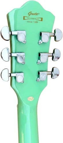 Vista 7 de Grote Guitarra eléctrica a escala completa, cuerpo semihueco, trastes de acero inoxidable (66 rutas)