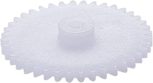 Vista 12 de Bettomshin - 10 engranajes helicoidales de 19x2x6mm/0.75x0.08x0.24"(ODxIDxT) 36102B engranaje de plástico de 0.5 módulos, blanco de alta velocidad