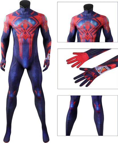 Vista 3 de CEMTX Disfraz de superhéroe para cosplay de Zentai, disfraz de Halloween, overol de película nueva 2023