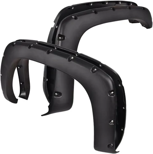Vista 8 de CHEDA Aletas de parachoques, Compatible con Chevy Silverado 1500/2500HD/3500HD 2007 2008 2009 2010 2011 2012 2013 78.7” / 97.6” de cama larga, 4