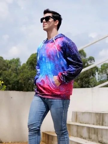 Vista 4 de uideazone Sudadera con capucha con estampado 3D para hombre y mujer, con bolsillo tipo canguro