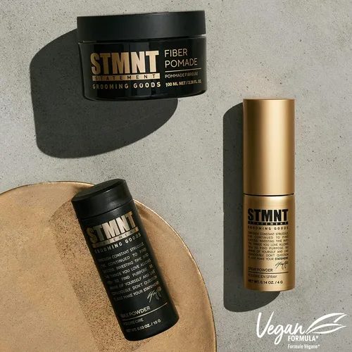 Vista 5 de STMNT Grooming Goods - Pomada de fibra, 3.38 onzas, acabado semimate, control fuerte, fácil de lavar