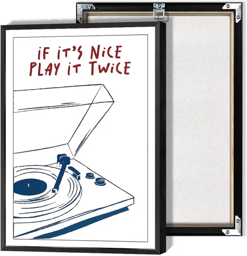 Vista 25 de Póster de lienzo de álbum de música vintage japonés, arte de pared retro, arte de pared divertido de moda, álbum de música japonés, impresión
