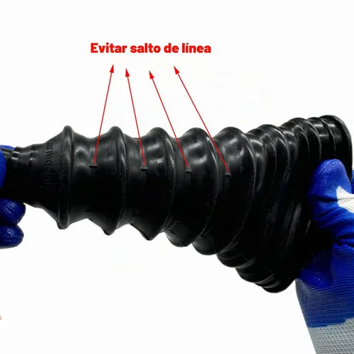 Vista 6 de Kit universal de arranque CV de eje pequeño, bota de polaina de junta de velocidad constante de silicona gruesa mejorada (negro)
