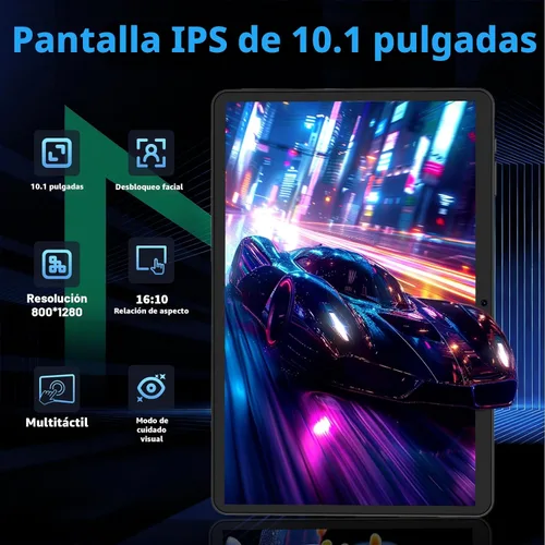 Vista 7 de Tableta Android 15 de 10 pulgadas 2026 con teclado, 26 GB+256 GB, expansión de 2 TB, tablet PC Gemini AI con octa-Core, 8000 mAh, WiFi 5G, GPS, GMS