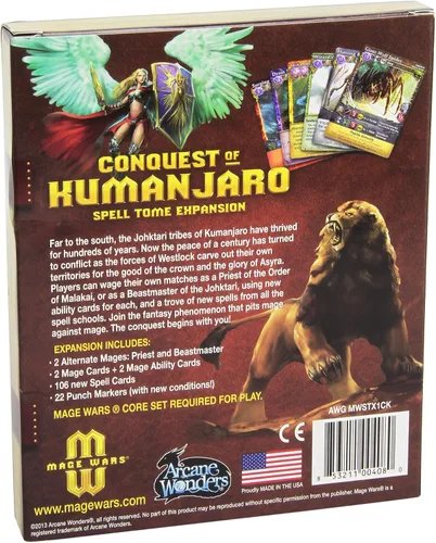 Vista 2 de Juego de mesa Conquista de Kumanjaro de Mage Wars