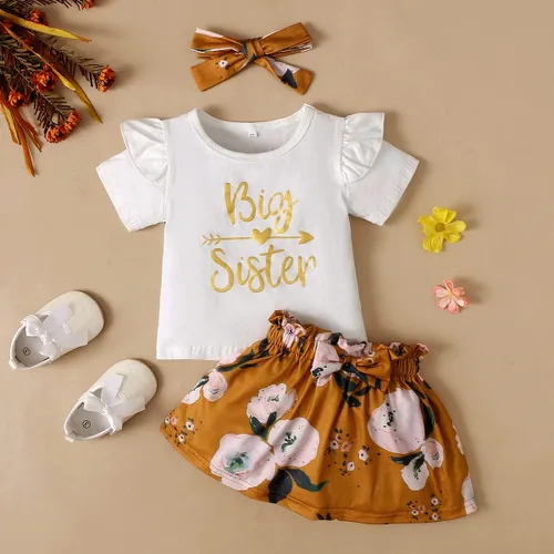 Vista 2 de BIRTHDAY SHARK Trajes a juego para hermana mayor y hermana pequeña a juego para niñas