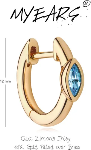 Vista 5 de MYEARS Women Huggie Earrings Gold Hoop 14K Gold Filled Small Simple Hypoallergenic Everyday Jewelry
