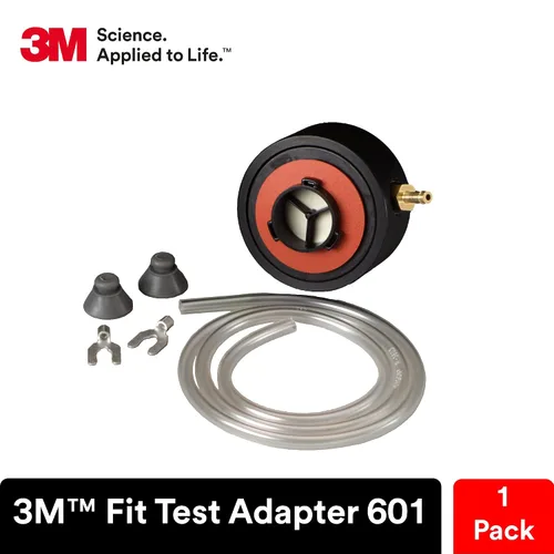 Vista 2 de 3M Fit Test Adapter 601, paquete de 1, prueba de ajuste de respirador reutilizable, OSHA