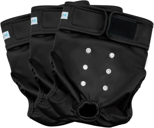Vista 10 de Paw Legend Pañales lavables y reutilizables para perras, pañales para perras (3 unidades, XS)