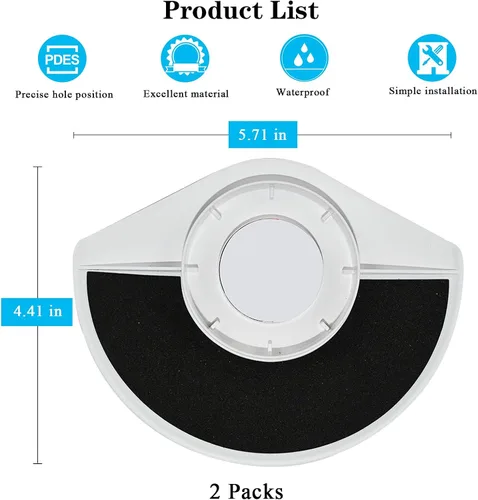 Vista 7 de Paquete de 2 fundas para cámara compatibles con Ring Outdoor Cam Plus, protector de cámara para exteriores, resistente a los rayos UV y a la lluvia