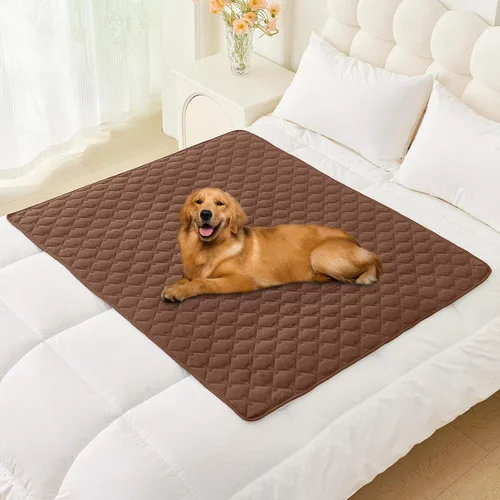 Vista 110 de Smiry Funda impermeable para cama de perro, manta reversible para mascotas para sofá Manta suave lavable para perro, funda a prueba de fugas