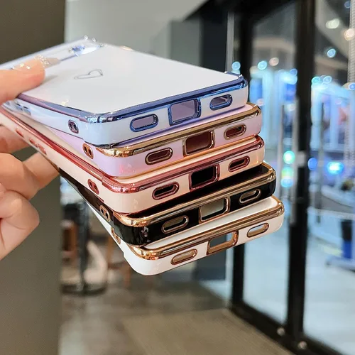 Vista 8 de ZTOFERA Funda diseñada para Google Pixel 7a, bonito diseño de corazones de amor con borde chapado y protección de lente de cámara, para Google Pixel