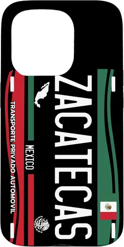 Vista 14 de Placa de matrícula Zacatecas para iPhone 13 Pro Max, Zacatecas México, funda Zacatecas