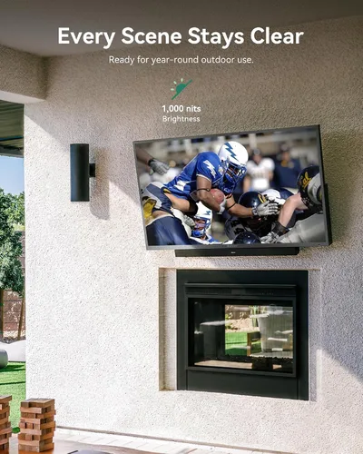 Vista 6 de SYLVOX - Televisión inteligente para exteriores 4K de 43 pulgadas