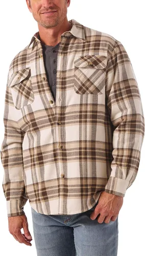 Vista 3 de Wrangler Authentics - Camisa de manga larga con revestimiento de Sherpa para hombre