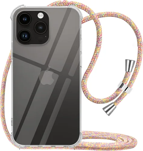 Vista 25 de Funda para teléfono Google Pixel 7 Pro, transparente, ajustable, con cordón para el cuello, para mujeres, niñas, TPU suave, delgada, a prueba