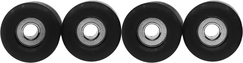 Vista 3 de Teak Tuning Eco 85D CNC Poly Diapasón Ruedas - Forma de calle, 0.295 in de diámetro, 0.197 in de ancho - Color negro