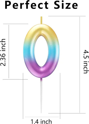 Vista 65 de Velas de número 9 arcoíris con número 3D para decoración de fiesta de pastel de cumpleaños, suministros de celebración de aniversario de boda