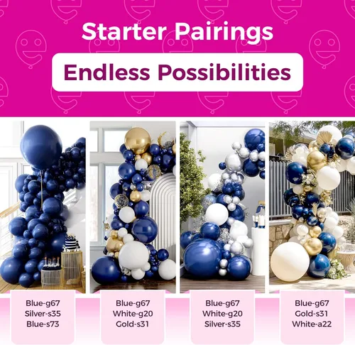 Vista 116 de Bezente Globos Naranjas de Látex para Fiestas - Paquete de 150 Globos de Helio Naranjas Mate Pequeños de 5 Pulgadas para Decoraciones de Fiestas