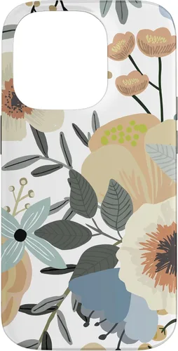 Vista 17 de iPhone 16 Boho Wildflower Garden Earth Tone Botanical Floral Pattern Case