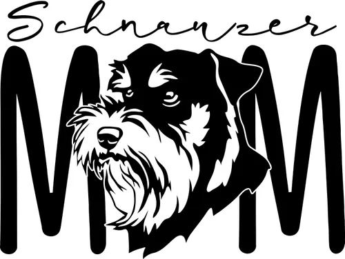 Vista 5 de SEC Apparel Schnauzer Miniatura Parches termoadhesivos Transferencias Letras Apliques para camisetas Ropa de tela (Love my Miniature Schnauzer)