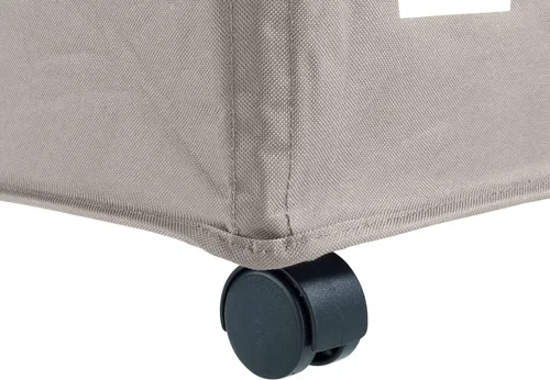 Vista 6 de WENKO Trivo - Clasificador de ropa sucia con 3 secciones (oscuro, claro, color), cesta de lavandería con ruedas con asa, cesta de lavandería