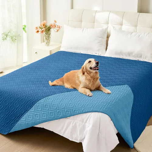 Vista 48 de hyha Manta impermeable para perros, funda suave para cama de perro, mantas para mascotas, funda impermeable para sofá y sillón para perros lavable