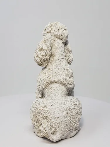 Vista 3 de Conversation Concepts Figura de caniche blanco