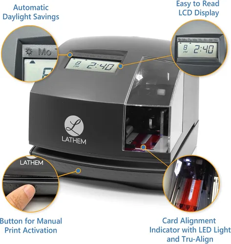 Vista 3 de Lathem, reloj con tecnología Tru-Align