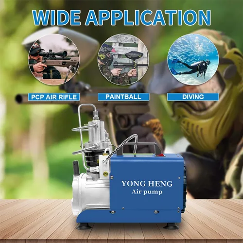 Vista 6 de YONG HENG 4500Psi/30Mpa/Bomba de compresor de aire de alta presión, pantalla LCD, bomba de compresor de aire Pcp, versión de parada automática