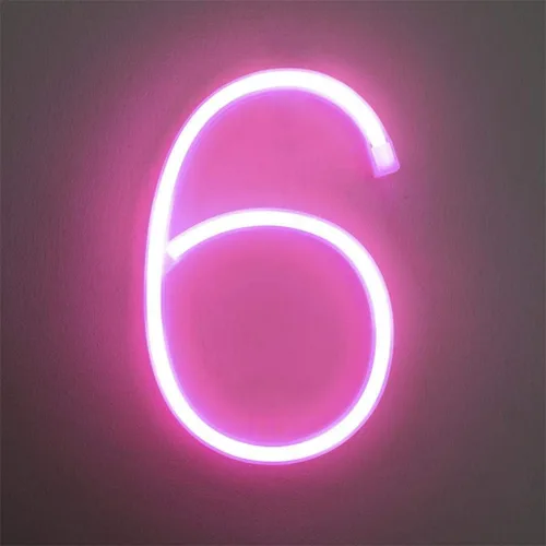 Vista 36 de Letrero de neón, letras de neón, letras del alfabeto de neón iluminadas, letras con luces LED, letras de marquesina iluminadas, batería, USB, rosa