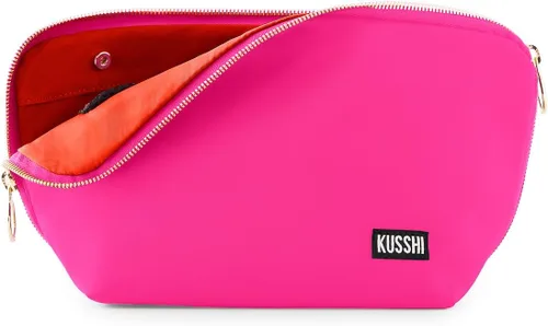 Vista 22 de KUSSHI Bolsa de Maquillaje y Cosméticos Lavable para Viaje, Negro