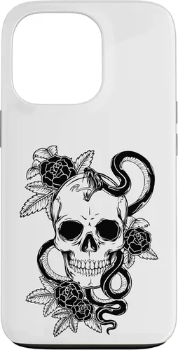 Vista 10 de Gothic Flower Skull Snake Roses Case for iPhone 16