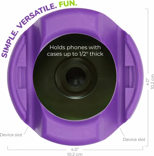 Vista 2 de GoDonut Soporte giratorio para teléfono 360 grados - Soporte para teléfono celular + organizador de escritorio para iPad - Compatible con tableta